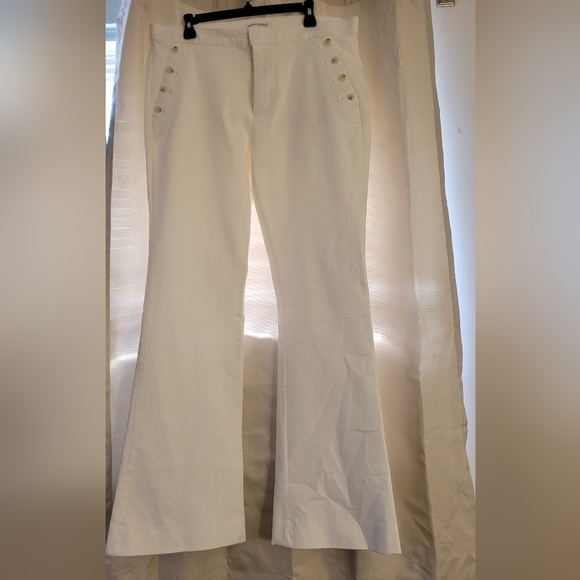 Banana Republic White Flare Sailor Premium Denim - Picture 1 of 12